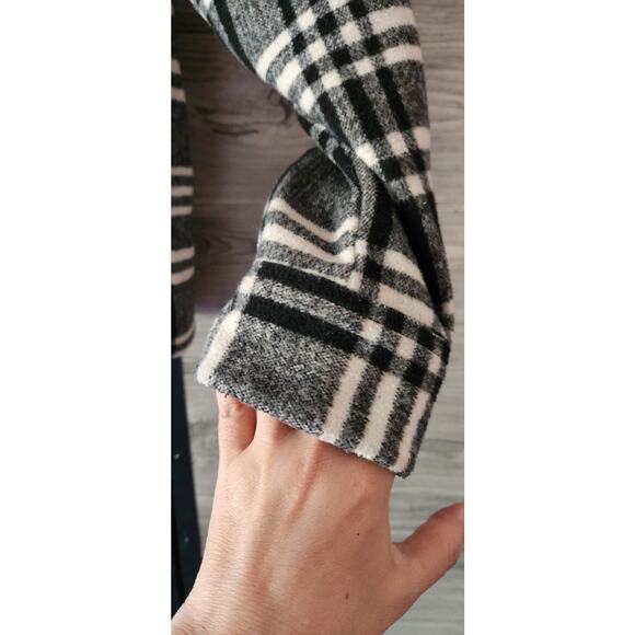 All Saints Men's Zenith Plaid Flannel Overshirt Shirt Shacket White Size XL EUC! - Picture 10 of 12